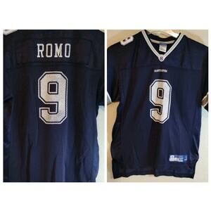 Reebok Dallas Cowboys Authentic Football Jersey Tony Romo #9 YOUTH XL (18-20)
